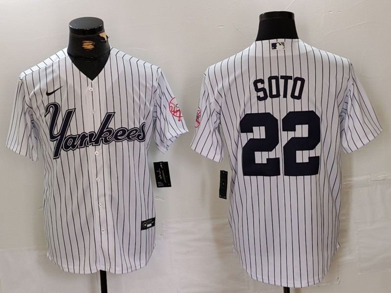 Men's New York Yankees Juan Soto White Jersey